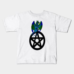 Magical Griffon on a Pentacle Kids T-Shirt